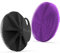 Silicone Body Scrubber 2 Pack, BEAUTAIL Shower Bath Scrubber, More Hygienic Than Traditional Loofah, Lather Nicely, Gentle Exfoliating Brush for Women Men Baby Sensitive Skin, Black+Purple