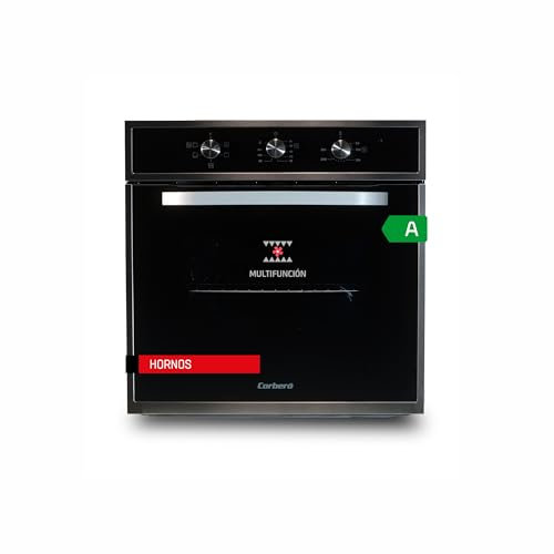 Corberó - Horno CCHM603X | 70L | Convencional con 4 Programas | Luz Interior | Limpieza Hidrólisis | Puerta Doble Cristal | 2100W | Inox