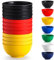 Berglander Bols en plastique Set 12 pièces 750ml, DE Couleur Ramen Réutilisable, Bols à soupe, Bol de céréales pour adulte, Enfants, Maison, Restaurant, Jardin, Pique-, Camping
