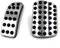 LECREA Auto Pedal Set für Mercedes Benz V Class Vito Metris Viano W447 W639, Verschleißfest Gaspedal Bremse Fußstütze Pads Anti Rutsch Pedal Abdeckungen, Auto Innere Beschützen ZubehöR
