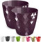 PECZEKO Pot de Fleurs Brillant, Pot de Fleurs en Plastique, Pot de Fleurs décoratif pour Grandes et Petites Fleurs, Lot de 2 Pots de Fleurs, Pots de Fleurs, Pots à Herbes, (Lot de 2) Violet, ø 25 cm