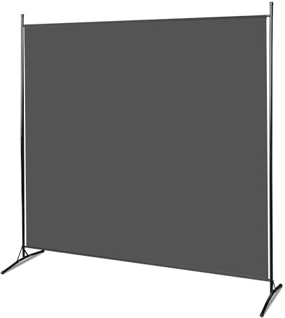 Hebitod Paravent pliable - 180 x 180 cm - Flexible et réglable - Protection contre le vent - Brise-vue - 1 pièce - Pour balcon, chambre - Anthracite