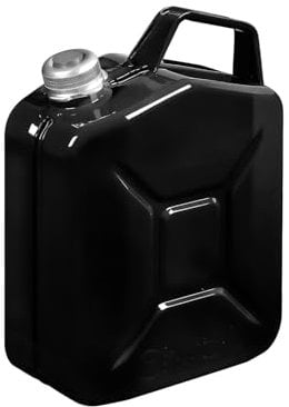 Benzinkanister aus Epoxid-Pulver-Metall, 5 l, mit Magnetverschluss, Stärke 0,9 mm, für Diesel, Benzin und Kerosin