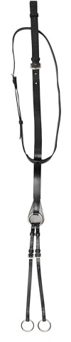Imperial Riding Martingal IRH Core, Laufmartingal aus Leder mit Verstellbarer Gabel, Schwarz, Full