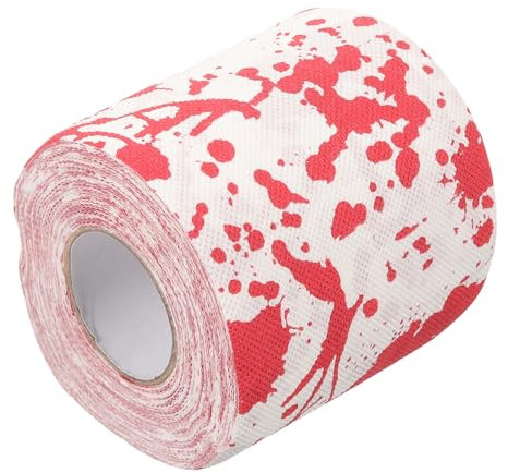 Hoement 1 Rolle Halloween-toilettenpapier Horror-blutfleckenmuster Toilettenpapierrolle Für Badezimmer Deko