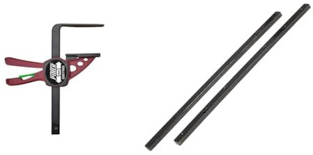 PIHER Mini Quick Track Schraubzwinge 15 cm 52101 & Führungsschienenverbinder