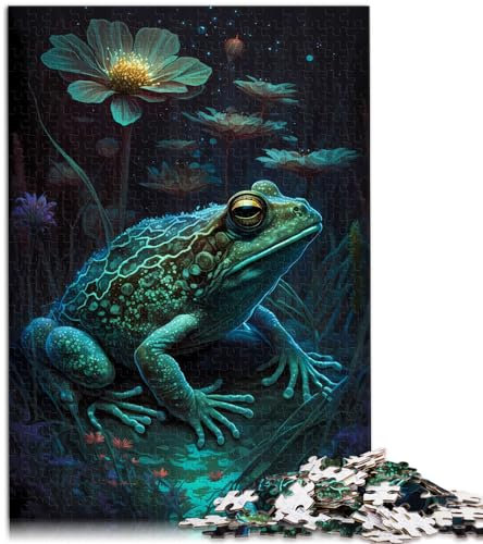 Puzzle 1000 Teile für Erwachsene und Kinder von „Frog Sorcery“, für Erwachsene und Jugendliche ab 12 Jahren, Holzpuzzle, Lernspiel für Erwachsene und Kinder, Größe: 50 x 75 cm