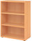 bümö Regal Buche, Standregal aus Holz für 3 Ordnerhöhen - Bücherregal klein 80 cm breit, Aktenregal für Ordner & Bücher, kleines Büroregal, Holzregal, Ordnerregal, Buchregal Dachschräge