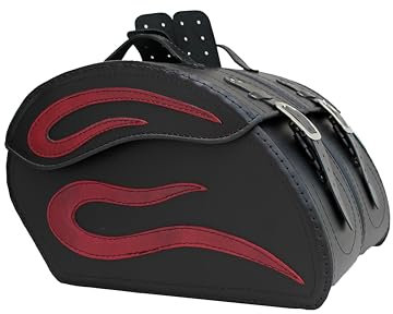 sako - S152A RED - Motorrad Satteltasche - Motorradtasche - Motorrad Zubehör - Motorrad Tasche - Motorrad Satteltaschen - Chopper - Set für Linke und rechte Seite