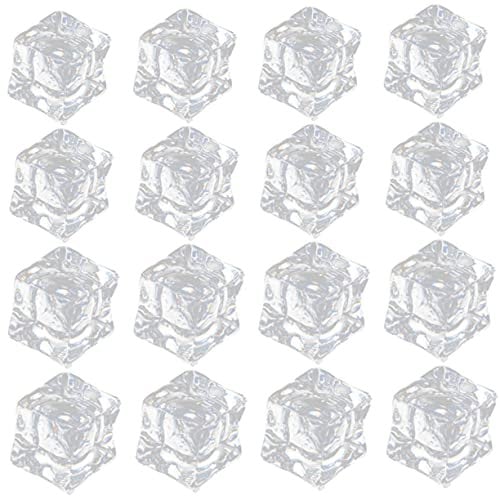 STOBAZA 60stücke Acrylic Crystal Fake Realistische Transparente Dekoration Für Fotografie -projekte Und Gastronomie Für Partys Und Kreative Anwendungen