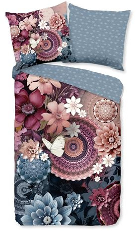 Hip Wendebettwäsche Asher Satin Rose Größe 155x220 cm (80x80 cm)