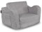 Vicco Kindersessel Conni, Minisofa, Grau, 60 x 36 cm ausklappbar
