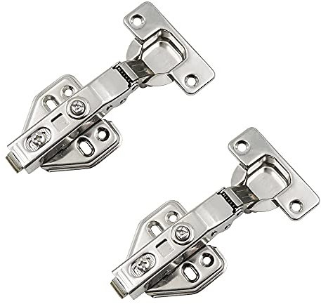 Hardys Cabinet Hinges - Premium 35mm Soft Close Cupboard Hinges for Bathroom Cabinet, Kitchen, Door - Durable Stainless Steel, Silent, Easy Install