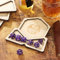 DND zubehör, Untersetzer und Würfel aus Holz, 7 DND polyedrische würfel, 1 Fliegender Drache Untersetzer, DND dice Tray, RPG wurfel Set, Tabletop Spiel zubehör