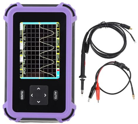 Handoszilloskop, 2,8 1 MHz Hand-Digitaloszilloskop-Kit, 8,33 MSa/s 800 Vpp Mini-Multimeter, Oszilloskop, Audio-Oszilloskop-Tester, mit Prüfklemme und Prüfspitze