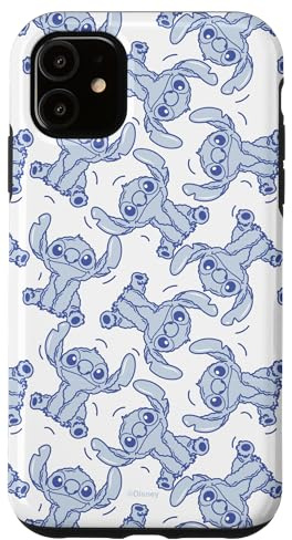 Disney Stitch Fluffy Summer Vibes Pattern Case for iPhone 11
