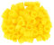 Lot de 100 gobelets jetables en plastique pour tatouage, encre pigmentée, jaune moyen