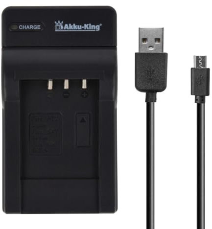 USB-Akku-Ladegerät kompatibel mit Sanyo DB-L80