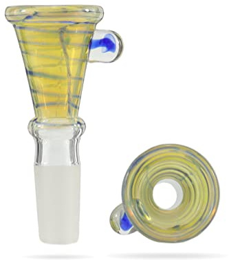 Budawi® 14,5er Glaskopf Farbwechselnd für Stecksystem Chillum Glas Kopf Tabakkopf Adapter Chillum 14.5 mm