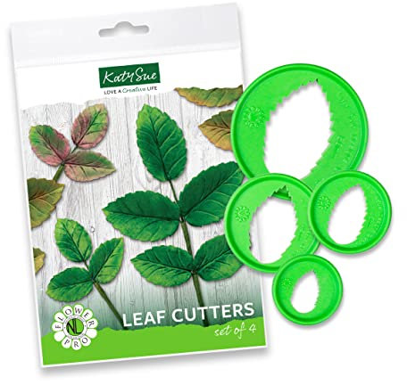 Flower Pro Cake Decorators' Leaf Cutters - Set of 4 (by Katy Sue)
