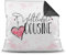 Familie-Kissen mit Spruch für die Weltbeste Cousine - Kissenbezug inklusive Kissen/Verwandte/Geschenk-Idee/Liebling/Kinder/Farbkissen Rückseite Schwarz