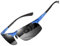 DUCO Herren Polarisierte Sonnenbrille mit Metallrahmen und Kohlefaser Brille Beine UV400 CAT 3 8277 (Blau,Grau)