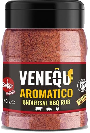 VENEQU AROMATICO BBQ RUB UNIVERSALE 150gr | BBQ Dry Rub senza zucchero 100% Made in Italy | Adatto alle alte temperature | Ideale per cotture dirette ed indirette