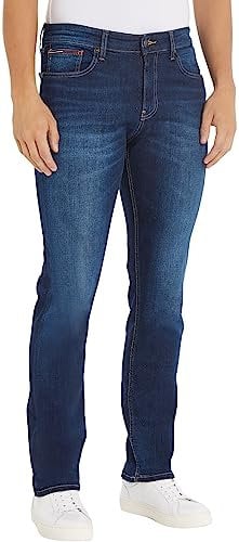 Tommy Jeans Herren Ryan Reg Strght Asdbs Dm0dm09548 Jeanshosen, Blau (Aspen Dark Blue Stretch), 33W / 34L EU