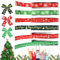 Weihnachten Ripsband, 6 Rollen Weihnachten Dekobänder, Geschenk Schleifenband, Polyester Geschenkband, Schneeflocke Elch Bänder, für Frohe, Feiertags Geschenk Dekoration