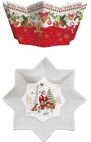 COFFRET 1 BOL ETOILE D20CM EN PORCELAINE