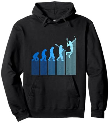 Badmintonspieler Evolution Affe Mensch Entwicklung Badminton Pullover Hoodie