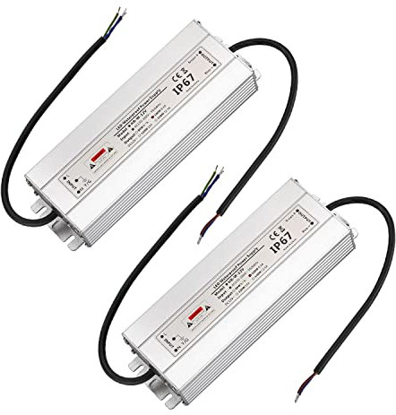 CPROSP 2PCS Alimentatore led 12v 100W, Trasformatore led 230v 12v Impermeabile IP67, LED Driver 12v 8,3A