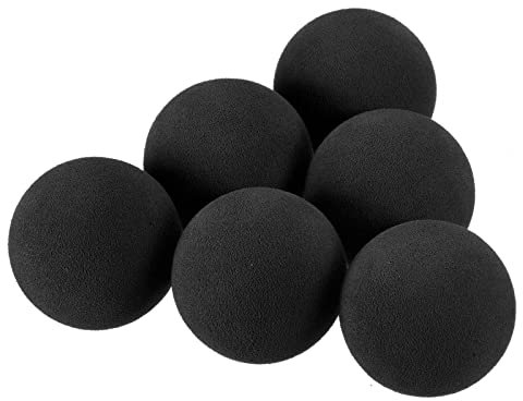 PATIKIL Golfbälle Schaumstoff 10Pack Eva Schwamm 42mm Übungsgolfbälle Golf Schaumstoff Bälle für Innentraining, Schwarz