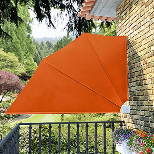 INLIFE Faltbarer Balkonfächer Terracotta-Rot 160×240 cm