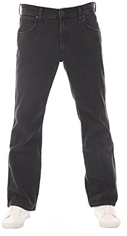 WRANGLER Jeans Herren Stretch Bootcut Jacksville Jeanshose Hose Denim | Schwarz Blau 30 31 32 33 34 36 38 40 42 44