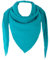 stylx XXL Tuch 23 Farben Farbwahl Halstuch Musselintuch Musselin Damen Damenhalstuch Dreieckstuch Schal Herren Männer Frauen Herrenhalstuch Dreieckig leicht (einlagig) (türkis)