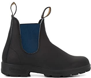 Blundstone Stivaletti Chelsea 1917 Unisex in Pelle Nera Blu Navy Con Caviglia Australiana 12
