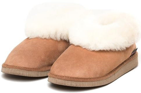kitz-pichler Lammfell-Hausschuh Gisi für Damen & Herren | Eine Nummer größer bestellen Braun, 44