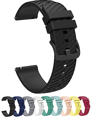 Bracelet de montre en silicone 18 mm 20 mm 22 mm à dégagement rapide pour homme et femme, 18mm, Silicone