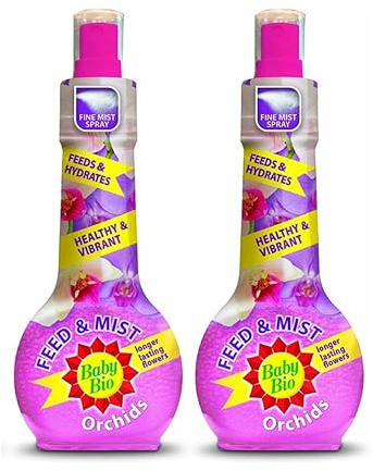 2 x 175ml Bio Orchid Feed & Mist SprayWith All Nutrients & Minerals Needed For Healthy Plant Growth