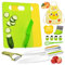 AIXMEET Set de Cuchillos de Cocina para Niños de,Cuchillo Niños Montessori,Cuchillos de Seguridad de Madera Seguros para Niños para Cortar Pasteles de Frutas y Verduras (AIXMEET-15 set 015)