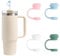 DIYASY 4 PCS Pure Color Straw Covers, 10mm Dust-Proof Stanley Straw Cover Cap Straw Toppers for Stanley Cup