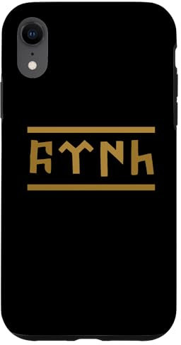 Hülle für iPhone XR TÜRK Schrift - Bozkurt - Göktürk - Göktürkce TÜRK (türkisch)