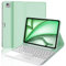 JADEMALL Tastiera con Trackpad per iPad Air 11 M2/M3 2024/2025, Custodia con Tastiera iPad Air 11 M3/M2, Italiano ‎QWERTY Tastiera Bluetooth Staccabile con Touchpad, Verde chiaro