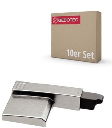 Gedotec Türdämpfer BLUMOTION | 10 Stück | 973A6000 | für Blum Eck-und Mittel-/Zwillingsanschlag-Weitwinkelscharnier 170° | Türanschlag-Dämpfer Aufstecken | sanftes und leises Schließen von Möbeltüren