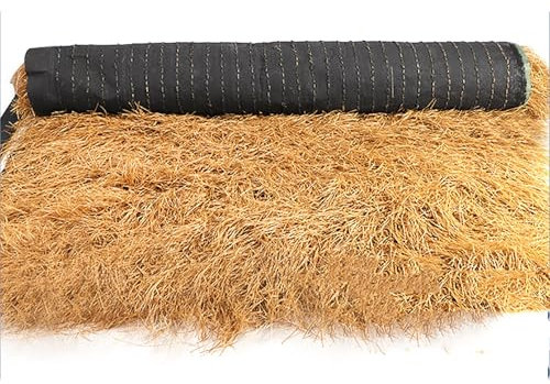 Synthetic Thatch Roofing, Mexican Yellow Artificial Palm Straw Rolls, Fake Straw Roof, Duck Blind Grass, Mexican Bar Grass Decorations, For Patio Hut Pergola Flat Canopy Umbrellas Top(1x16m(3.28x52.49