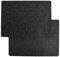 Molain 2 parches autoadhesivos, 28 x 20 cm, tela de lino, parches de reparación autoadhesivos, parches de reparación para asientos de coche, cortinas, cabeceros, muebles, sofás (negro)