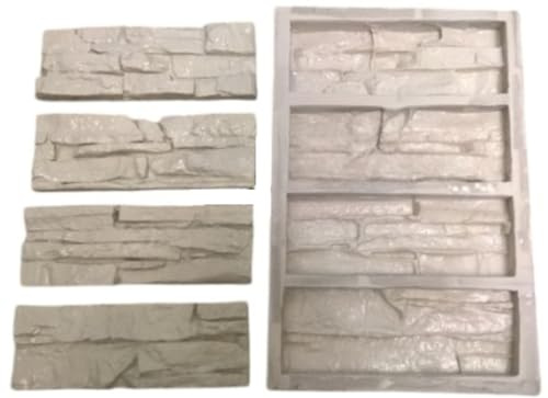 Stampo Arizona - effetto pietra roccia rivestimento murale gesso cemento, stampo per intonaco effetto pietra naturale, stampi per pietra