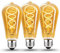 Edison Vintage Glühbirne E27, E27 LED Vintage Dimmbar 6W Glühbirne E27 Led Edison E27 Vintage Ideal für Nostalgie und Retro Beleuchtung im Haus Café Bar, Bernstein Glas - 3 Stück（ST64 6W）