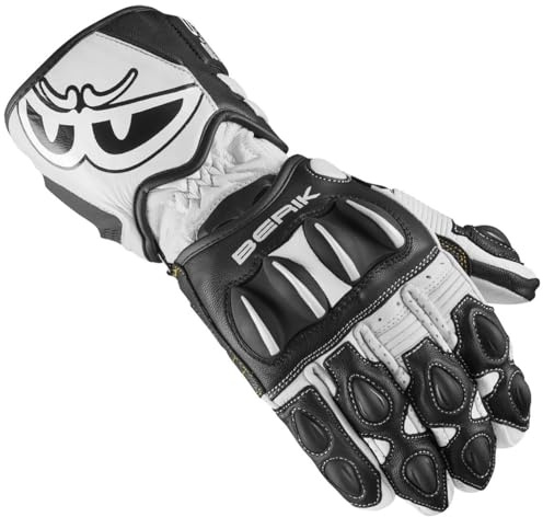 Berik Thunar Evo Motorradhandschuhe, weiß/schwarz, XS